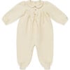 Nanieke Peter Pan Collar Loose Fit Onesie, Light Corn - Bodysuits - 1 - thumbnail