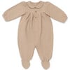 Nanieke Peter Pan Collar Loose Fit Onesie, Rose Mocha - Bodysuits - 1 - thumbnail