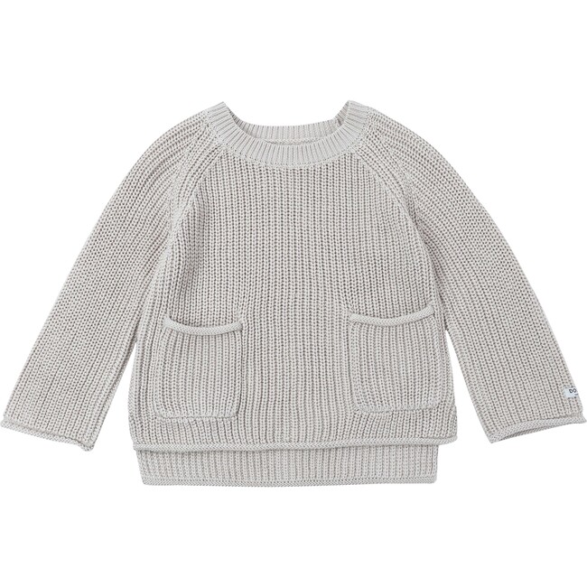 Stella Rib Kint Double Pocket Pull-On Sweater, Soft Sand