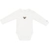 Davis Embroidered Koala Bodysuit, Off-White - Onesies - 1 - thumbnail