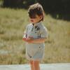 Daws Buttoned Short Overalls, Silvery Thyme - Overalls - 2