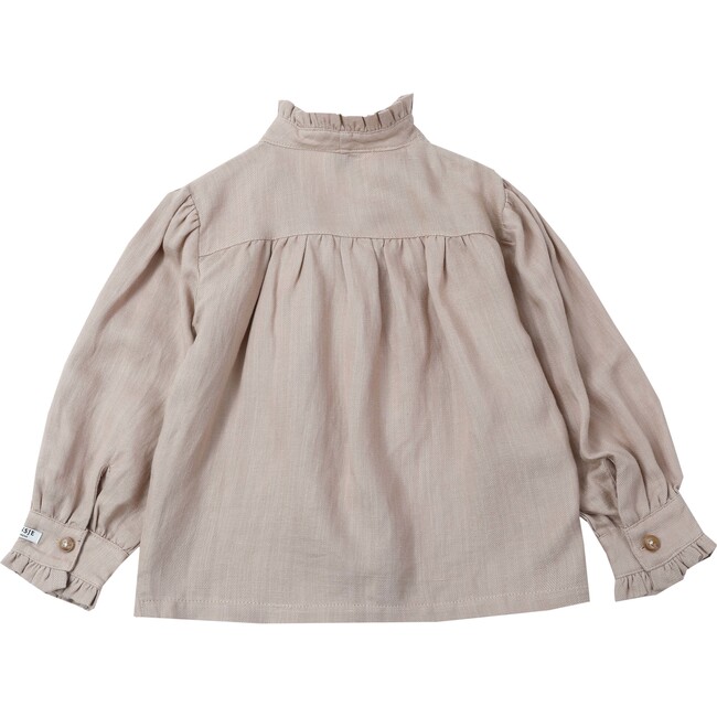 Mytti Ruffled Cuff Blouse, Rose Powder - Blouses - 3