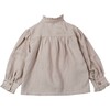 Mytti Ruffled Cuff Blouse, Rose Powder - Blouses - 3