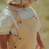 Daws Buttoned Short Overalls, Hay - Overalls - 2