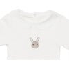 Davis Embroidered Bunny Bodysuit, Off-White - Onesies - 4