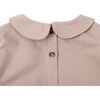 Florine Puff Sleeve Peter Pan Collar Romper, Vintage Rose - Onesies - 5