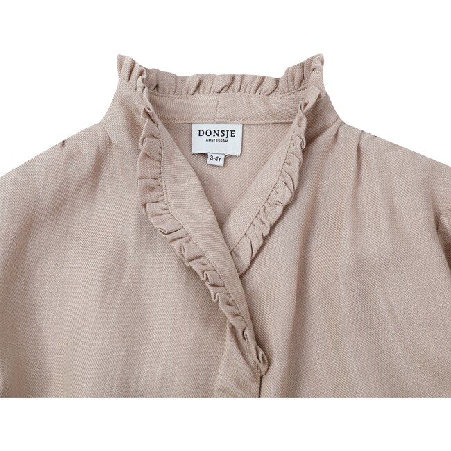 Mytti Ruffled Cuff Blouse, Rose Powder - Blouses - 4