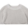 Stella Rib Kint Double Pocket Pull-On Sweater, Soft Sand - Sweaters - 4