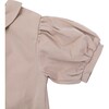 Florine Puff Sleeve Peter Pan Collar Romper, Vintage Rose - Onesies - 6