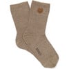 Bell Bear Calf-Length Socks, Dusty Green - Socks - 1 - thumbnail