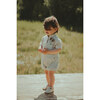 Daws Buttoned Short Overalls, Silvery Thyme - Overalls - 6