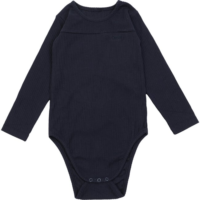 Mooby Long Sleeve Bodysuit, Navy