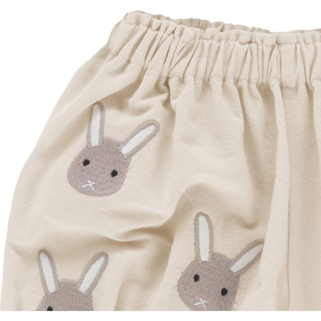 Larson Bunny Elasticated Hem Bloomers, Warm White - Bloomers - 4