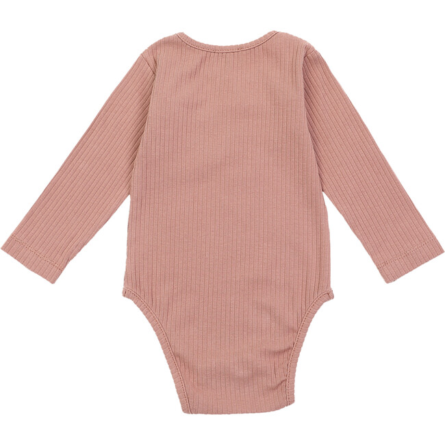 Mooby Long Sleeve Bodysuit, Rose Dawn - Onesies - 2