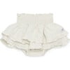 Vaibi Linen Ruffled 2-Tire Bloomers, Soft Lily - Bloomers - 1 - thumbnail