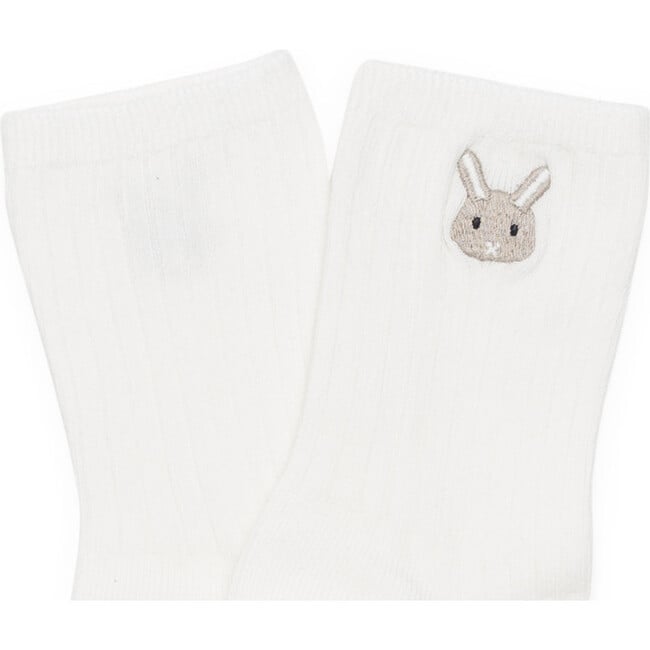 Bell Bunny Calf-Length Socks, Warm White - Socks - 3