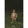 Florine Puff Sleeve Peter Pan Collar Romper, Vintage Rose - Onesies - 9