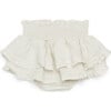 Vaibi Linen Ruffled 2-Tire Bloomers, Soft Lily - Bloomers - 3