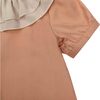Birgitz Ruffled Neck Chiffon Blouse, Dusty Coral - Blouses - 5