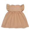 Valerie Flutter Sleeve Dress, Rose Mocha - Dresses - 2