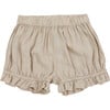 Gwenda Elasticated Pouffy Leg Bloomers, Beige - Bloomers - 1 - thumbnail