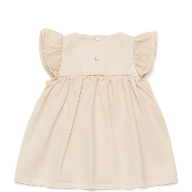 Valerie Flutter Sleeve Dress, Bright Almond - Dresses - 3