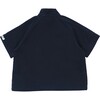 Zao Off-Centre Button Shirt, Night Sky Blue - Shirts - 3