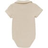 Moli Short Sleeve Collared Bodysuit, Macaroon - Onesies - 2