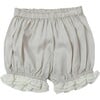 Tori Pleated Ruffle Bloomers, Ivory - Bloomers - 1 - thumbnail