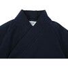 Zao Off-Centre Button Shirt, Night Sky Blue - Shirts - 4