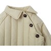 Moritz Off-Centre Buttons Collared Puffer Jacket, Vintage Khaki - Jackets - 3