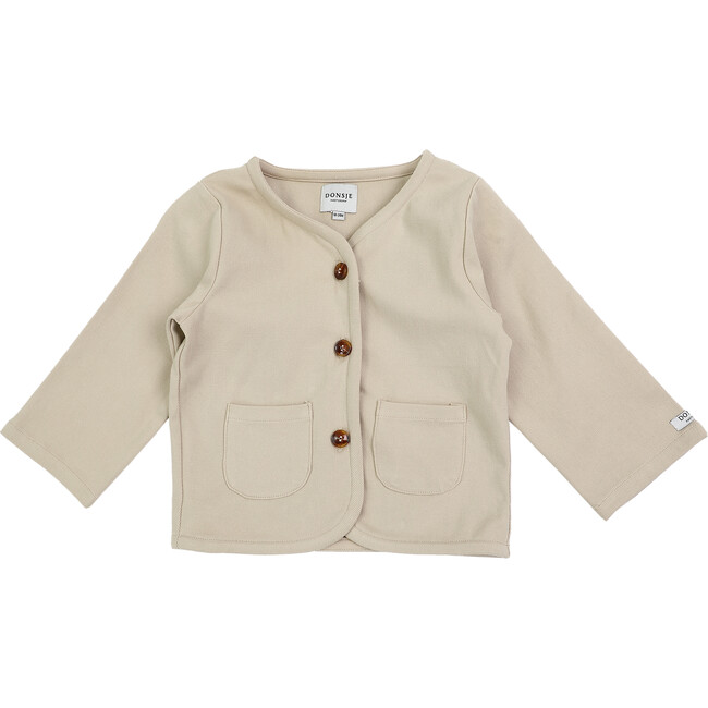 Tup Buttoned Cardigan, Sand Stone