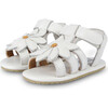 Tuti Fields Daisy Leather Sandals, Off-White - Sandals - 1 - thumbnail