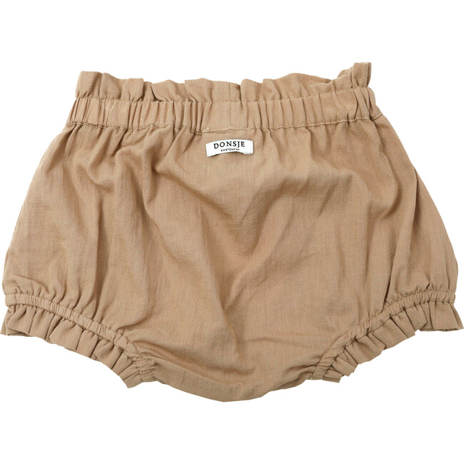 Leitha Elasticated Ruffled Hem Bloomers, Warm Clay - Bloomers - 2