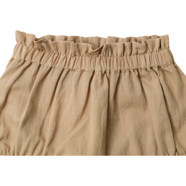 Leitha Elasticated Ruffled Hem Bloomers, Warm Clay - Bloomers - 3