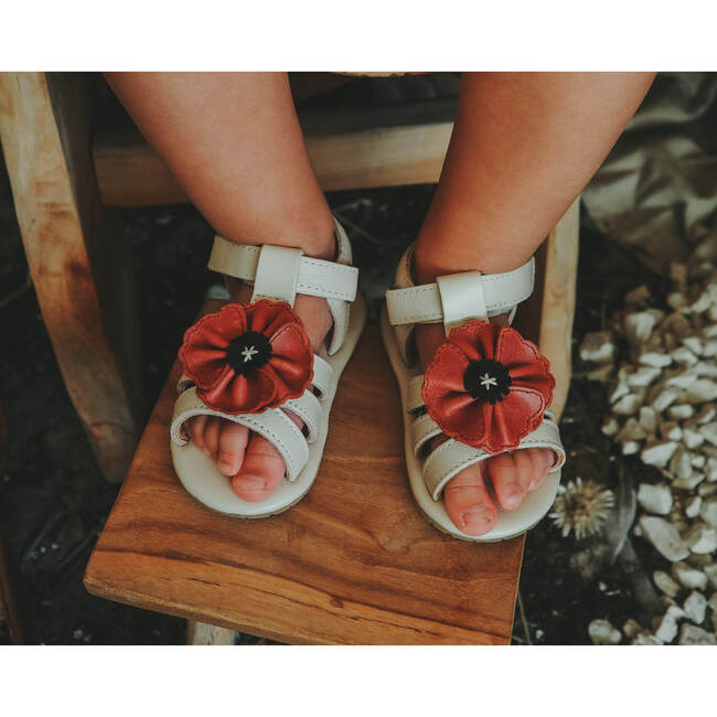 Tuti Fields Poppy Classic Leather Sandals, Scarlet - Sandals - 2