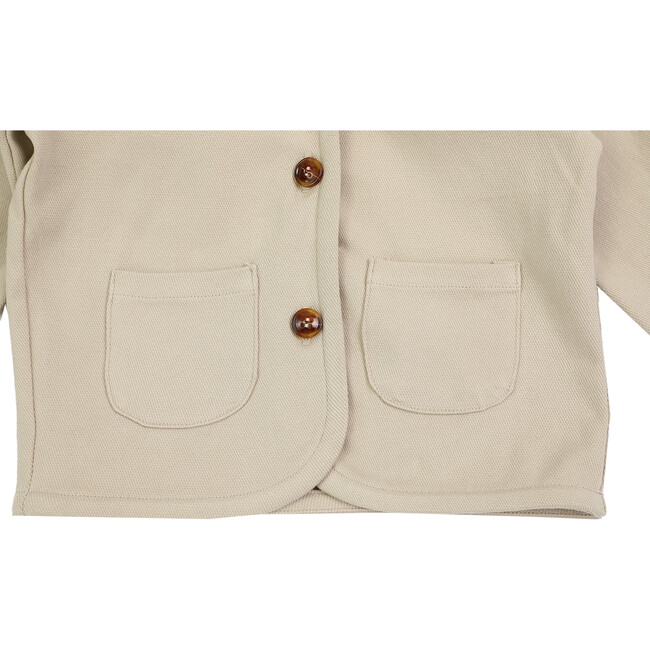 Tup Buttoned Cardigan, Sand Stone - Cardigans - 4