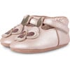 Heidi Violette Leather T-Bar Shoes, Rose Metallic - T-Straps - 1 - thumbnail