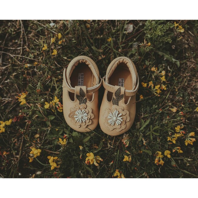 Heidi Buttercup Nubuck Shoes, Gold Metallic - Mary Janes - 2