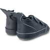 Levin Whale Tail 2-Velcro Strap Leather Shoes, Petrol Grain - Sneakers - 4 - thumbnail