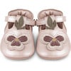 Heidi Violette Leather T-Bar Shoes, Rose Metallic - T-Straps - 3