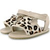 Alina Classic Leather Leopard Sandals, Ivory - Sandals - 1 - thumbnail