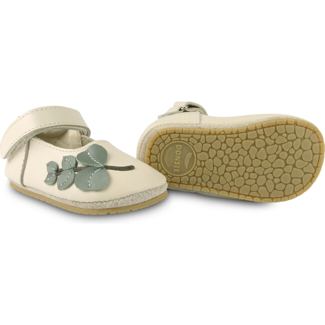 Isel Eucalyptus Leather Shoes, Cream - Mary Janes - 6