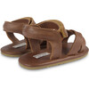 Tobi Cross Strap Classic Leather Sandals, Cognac - Sandals - 3 - thumbnail