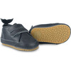 Levin Whale Tail 2-Velcro Strap Leather Shoes, Petrol Grain - Sneakers - 6 - thumbnail