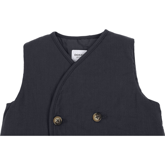Dogan Padded Waistcoat, Night Sky Blue - Vests - 3