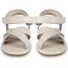 Tobi Cross Strap Leather Sandals, Cream - Sandals - 3 - thumbnail