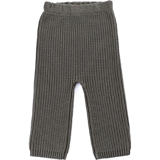 Luca Rib Knit Cuffed Trousers, Silver Sage