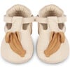 Nanoe Banana Leather T-Bar Shoes, Cream Scored - T-Straps - 3