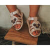 Tuti Fields Violette Leather Sandals, Rose Metallic - Sandals - 2 - thumbnail